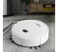 Robot Vacuum Cleaner with Powerful Suction, Intelligent Sweeping Robot Automatic Robotic Vacuum Cleaner, Ultra Slim Quiet, Ideal for Pet Hair, Hard Floor, Low Carpet, Medium-Pile Carpets White