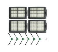 Robot Vacuum, Compatible With Roomba Plus405 Combo/Plus505 Combo, Includes Main Brush, Side Brush, Dust Bag And HEPA Filter, 4-in-1 Maintenance Set(E)