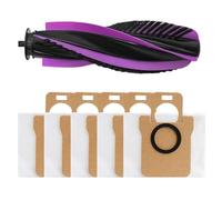 Robot Vacuum Main Brush & Dust Bags Replacement Kit 1+5 Pack | Includes main brush and five dust bags for a thorough, hygienic clean with every use.