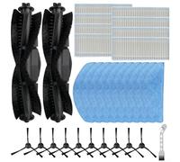 Robot Vacuum Main Brush Kit Compatible with For Laresar Mars01, Accessory Set with Side Brushes, For Hepa Filter, Microfiber Mopping Pads and Cleaning Tool for Corners(B)