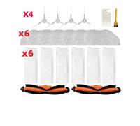 Robot Vacuum Main Side Brush Cover Hepa Filter Mop Rag Wipe V-RVCLM27B Spare Part Accessories Kit For Xiaomi for Viomi V3 Max(Set N)