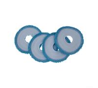 Robot Vacuum Mop Cloths 4pcs for HyperClean | Precise fit for mova Mobius 60, high-density microfiber, captures fine dust, 4-pack for value set