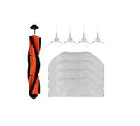Robot Vacuum Mop Essential Replacement Spare Parts，Main Side Brush，Hepa Filter，Rag Cloth，Compatible For Xiaomi Mijia G1 MJSTG1 SKV4136GL (Color : Set R)