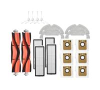 Robot Vacuum Parts. Compatible for Dreame Bot D10 Plus RLS3D Robot Vacuum Cleaner Hepa Filter Mop Cloth Main Side Brush Dust Bag Replacement Accessories Parts Maintenance Pack.