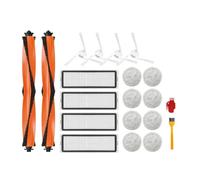 Robot Vacuum Parts Package. Compatible For Xiaomi STYTJ06ZHM Compatible For Mijia Self Cleaning Robot Vacuum Mop Pro Hepa Filter Main Side Brush Mop Cloth Vacuum Cleaner Accessories (Color : As Shown