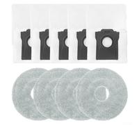 Robot Vacuum Replacement Parts for JONR For X1 MAX | For Everybot Q11 | For Deerma X80/X90 For Ultra - Microfiber Mop Pads Kit with Dust Bags | Clog-Free Design for Pets and Kids