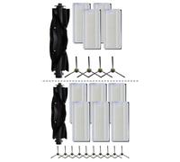 Robot Vacuum Replacement Parts for Lefant U180 M2 Pro M2 Plus for OKP K8 for K7, Cleaning Kit with Main Roller Brush, Side Brushes and High Efficiency (B)
