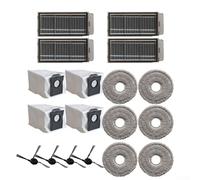 Robot Vacuum Replacement Parts Kit Compatible With For Dreame For X50 Ultra Complete/Master L50 Pro, 14-Piece With 6 Mops 4 Filters 4 Side Brushes 4 Dust Bags