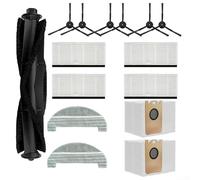 Robot Vacuum Replacement Parts, Side Brush Filter Bag Kit For AutoVac For Nova IHRV6 IHRV14 For Eclipse Pro For Deep Carpet And Floor Cleaning