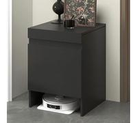 Robot Vacuum Stand Cabinet - Hidden End Side Table for Home Furnishing, Self-Emptying Sweeper Machine Cabinet, Easy Water Change