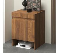 Robot Vacuum Stand Cabinet - Hidden End Side Table for Home Furnishing, Self-Emptying Sweeper Machine Cabinet, Easy Water Change