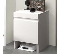 Robot Vacuum Stand Cabinet, Hidden Entryway or Living Room Cabinet, Sweeping Cleaner Rack for Living Room, Dining Room,Kitchen, Home Office, Easy to Change Water(White)