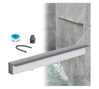 Robot Vacuum Stand Cabinet with Wall Recessed Waterfall Spillway for Outdoor Decorations