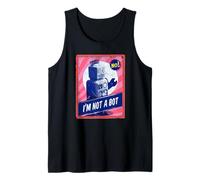 Robot Vintage, I am not a bot, Technique Gamer Gift Tank Top