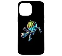 Robot Watermelon Head Soccer Football Dribbling Kick Case for iPhone 13 Pro Max