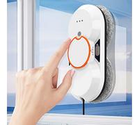 Robot Window Cleaner - 5600pa Smart Glass Cleaning Robotic Dual Water Spray/Remote, Powered Washer for Table High Windows Ceiling - Magnetic Automatic, Outdoor Indoor