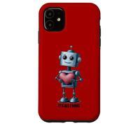 Robot with a Big Heart, Graphic Case for iPhone 11