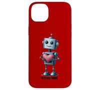 Robot with a Big Heart, Graphic Case for iPhone 14 Plus