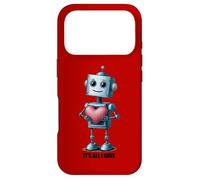 Robot with a Big Heart, Graphic Case for iPhone 17 Pro