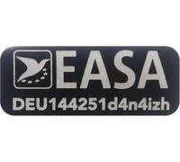 Roboterwerk Drone Tag 20x8mm for DJI NEO and Other Models | Black or Silver | EASA Compliant Aluminium Plate