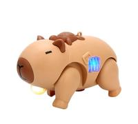 Robotic Animals - Interactive Animated Toy Capybara Walking with Light and Music for Girls at Home, School, Classroom, Kindergarten and Garden