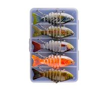 Robotic Baits For Fishing - Lure Or Natural Movement, Triple Hook | Realistic Multise Design Of 10 Cm, Ideal For Saltwater, Trout Fishing And 6.89x4.33x0.98 Inches
