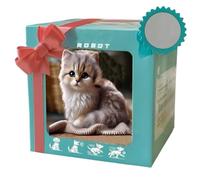 Robotic Cat, Realistic Robot Cat, Robots Cats Plush Toy, Simulation Stuffed Kitten Robots Pet, Interactive Plush Pet Cats Robotic Kitten for Kids and Adults