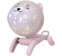 Robotic Dog Rotating Celestial Projection Lamp with Sound Box Night Light (purple)