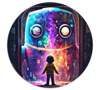 Robotic Dreams Jigsaws 1000 Pieces for Adults 1000 Pieces Round Puzzles for Adults Perfect for Home & Office Decor, Parties, Birthdays 67.5x67.5cm