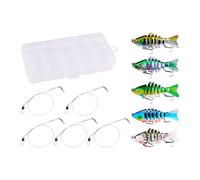 Robotic Fishing Lure - Realistic 3D Robotic Bass Lures | Fishing Accessories for Freshwater Lakes Ponds Rivers Saltwater Coastal Large Large Boat Pike