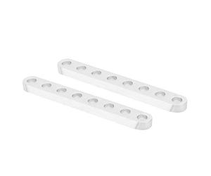 Robotic Flat Beam Aluminum Structure Parts 8 Holes Engineered Replacement Component for Robotics Projects Educational Kits DIY Builders 4x8x64mm 1 Pair