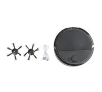 Robotic Floor Cleaner with Dual Cleaning Action Suction and Mopping, Intelligent Path Planning, Remote Control Through Dedicated App (Black)