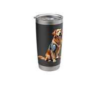 Robotic Half Dog Owner Cyborg AI Robot Technology Dogs Stainless Steel Insulated Tumbler