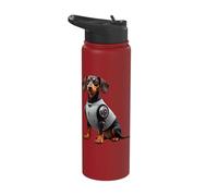 Robotic Half Dog Owner Cyborg AI Robot Technology Dogs Stainless Steel Insulated Water Bottle