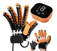 Robotic Hand Rehabilitation Glove for Stroke Recovery - Finger & Hand Function Trainer with Adjustable Strength for Hemiplegia Patients,A,Left Hand XL