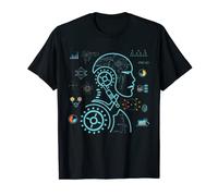Robotic Head Artificial Intelligence Deep Machine Learning T-Shirt