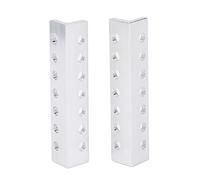 Robotic L Beam 3103-0007 - 0064 | 7 Hole Aluminum Channel 12x12x64mm | Structural Base for Robotics/Engineering Projects/DIY Machines | 1 Pair Accurate Parts