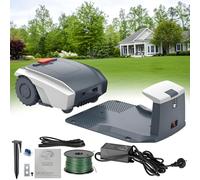Robotic Lawnmower, Automatic Smart Mower with APP & Bluetooth Control, 180m Boundary Wire, Low Noise 55dB for Yard, Garden, and Golf Course