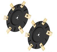 Robotic Lawnmower Blade Disc, Robotic Lawnmower Tuning, 2 Sets of Robot Lawn Mowers with Adjustable Blade Discs and 6 Blades Suitable for Luba 1 AWD & Luba 2 AWD