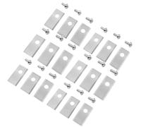 Robotic Lawnmower Replacement Blade Blades for Worx Landroid, 18 Stainless Steel Replacement Blades and 18 Mounting Screws Compatible with Einhell, Robomow, Landxcape and Scheppach - Silver
