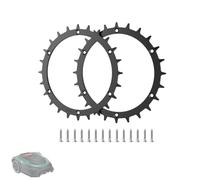Robotic Lawnmower Wheels Replacement for BOSCH Indego XS 300, M700, S 500, M+ 700, S+ 500 Lawn Mower, 170MM Spike Trimmer Part, 2PCS Spikes, 12 Nails