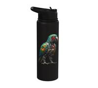Robotic Lover Half Parrot Cyborg AI Robots Bird Technology Stainless Steel Insulated Water Bottle