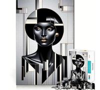 Robotic Metropolis Art 1000 Piece Jigsaw Puzzles for Adults Teenagers Recall Build Slow Enjoy Exact Cut Art Collectible (38x26cm)