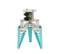 Robotic Pneumatic Single/Two/Three Finger Flexible Robot Claw Clamp, Bionic Hand Robotic Hand Fruit Sorting Soft Claw(E)