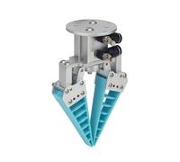 Robotic Pneumatic Single/Two/Three Finger Flexible Robot Claw Clamp, Bionic Hand Robotic Hand Fruit Sorting Soft Claw(B)