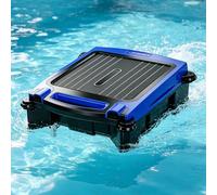 Robotic Pool Skimmer - App Controlled, Solar & DC Powered, Auto Obstacle Avoidance, Smart Path Planning, 4.1L Skimmer Net Basket