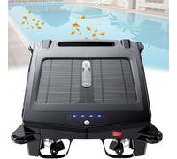 Robotic Pool Skimmer Cleaner, Automatic Solar/Electric Cleaner with Obstacle Avoidance, Daytime & Overnight Cleaning, 2 Speed Modes