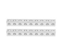Robotic Square Beam 310600090072 Aluminum 9 Holes Structure Part for Robotic Projects DIY Robot Construction 8x8x72mm 2 Pieces