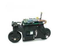 Robotic Stm32 2WD Robotic Car, Balance Bike Cubli Balance Motorcycle 3D Printing BT APP Control Robotic Car for STM32 Open Source(Black car full set)