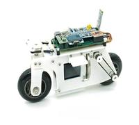 Robotic Stm32 2WD Robotic Car, Balance Bike Cubli Balance Motorcycle 3D Printing BT APP Control Robotic Car for STM32 Open Source(White car full set)